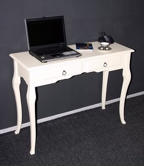Konsolentisch Wandtisch Beistelltisch 105x79 - Holz massiv creme Konsolentisch Wandtisch Beistelltisch 105x79 - Holz massiv creme