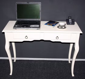Konsolentisch Wandtisch Beistelltisch 105x79 - Holz massiv creme Konsolentisch Wandtisch Beistelltisch 105x79 - Holz massiv creme