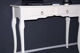 Konsolentisch Wandtisch Beistelltisch 105x79 - Holz massiv creme Konsolentisch Wandtisch Beistelltisch 105x79 - Holz massiv creme