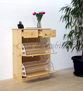 Massivholz Schuhschrank mit klappen Mario 78x103x35cm Kiefer massiv natur lackiert Casa de mobila Goslar Massivholz Schuhschrank mit klappen Mario 78x103x35cm Kiefer massiv natur lackiert Casa de mobila Goslar