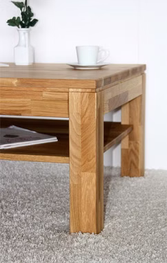 Couchtisch Bein 115x46x70cm JULIAN Asteiche massiv geölt casademobila