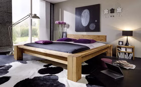 Nachttisch mit Ablage 40x42x30cm Fichte massiv rustikal antik gewachst von Casademobila Goslar