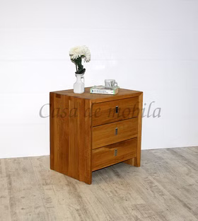schubladenkommode eckverbindungen Fingerzapfen gehrung 54x58x42cm CAMILLA Wildeiche massiv natur geölt Casademobila Goslar