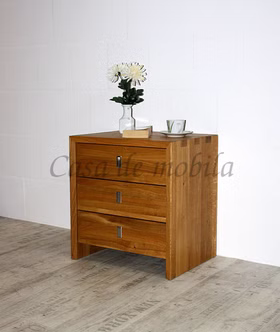 schubladenschrank eckverbindungen Fingerzapfen gehrung 54x58x42cm CAMILLA Wildeiche massiv natur geölt Casademobila Goslar