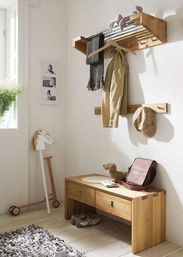 Garderoben Set Dielenmöbel 4 Teile Kernbuche massiv Holz Garderoben Set Dielenmöbel 4 Teile Kernbuche massiv Holz