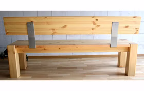 Sitzbank 180x86x47cm GULDBORG Kiefer massiv gelaugt geölt