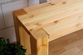 Sitzbank 160x86x47cm GULDBORG Kiefer massiv gelaugt geölt