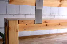 Sitzbank 160x86x47cm GULDBORG Kiefer massiv gelaugt geölt