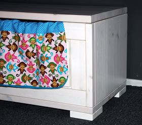 Truhe 84x45x43cm GULDBORG Kiefer massiv weiß lasiert Truhe 84x45x43cm GULDBORG Kiefer massiv weiß lasiert