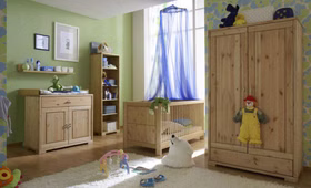 Massivholz Wickelschrank Guldborg 100x99x80cm Kiefernholz massiv gelaugt geölt Casademobila Goslar