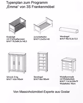 Wandboard 93x16x6cm Kiefer massiv weiß gewachst Wandboard 93x16x6cm Kiefer massiv weiß gewachst
