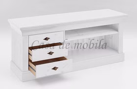 Fernsehkommode mit schubladen 143x59x45cm BERGEN Kiefernholz weiß lasiert Massivholz Fernsehkommode mit schubladen 143x59x45cm BERGEN Kiefer massiv weiß lasiert casa de mobila goslar