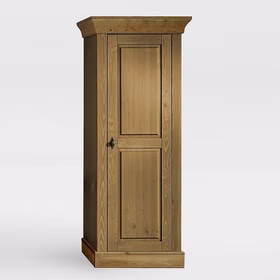 Wohnzimmerschrank 65x163x45cm BERGEN Kiefer massiv bernsteinfarben lackiert Casa de mobila Goslar