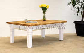 Couchtisch 120x46x78cm FJORD Kiefer massiv weiß / gelaugt geölt Sofatisch FJORD 120x46x78cm Landhaus Kiefer massiv 2farbig weiß gelaugt geölt von Casademobila Goslar