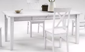 Esstisch 180x78x90cm FJORD Kiefer massiv weiß lasiert