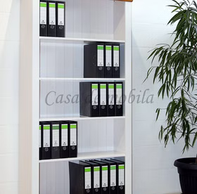 Standregal 108x202x38cm BERGEN Kiefer massiv weiß lasiert von Casademobila Goslar
