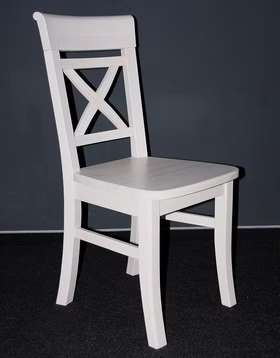 Stuhl 45x94x43cm FJORD ohne Armlehnen Kiefer weiß lasiert