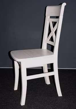 Stuhl 45x94x43cm FJORD ohne Armlehnen Kiefer weiß lasiert