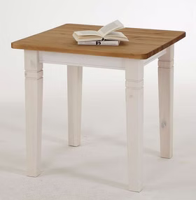 Massivholz Tisch Esstisch klein 78x78x78cm FJORD Kiefer massiv weiß / gelaugt geölt Casa de mobila Goslar Massivholz Tisch Esstisch klein 78x78x78cm FJORD Kiefer massiv weiß / gelaugt geölt Casa de mobila Goslar