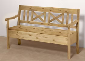 Küchenbank mit Stauraum 148x93x46cm FJORD Kiefernholz massiv gebeizt geölt Casademobila Goslar Küchenbank mit Stauraum 148x93x46cm FJORD Kiefernholz massiv gebeizt geölt Casademobila Goslar