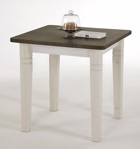 Kleiner Esstisch 78x78x78cm FJORD Kiefer massiv weiß / grau lackiert Massivholz Tisch Esstisch klein 78x78x78cm FJORD Kiefer massiv weiß / grau lackiert Casa de mobila Goslar