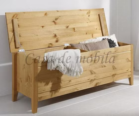 Truhe 135x47x38cm EVA Kiefer massiv gelaugt geölt Truhe 135x47x38cm EVA Kiefer massiv gelaugt geölt