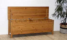 Holztruhe Groß 135x47x38cm EVA Kiefer massiv gelaugt geölt Casa de mobila Goslar Holztruhe Groß 135x47x38cm EVA Kiefer massiv gelaugt geölt Casa de mobila Goslar