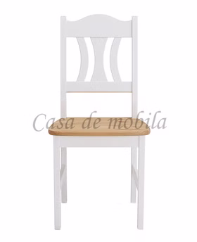 Stuhl 44x92x45cm KRISTEL Kiefer massiv 2farbig weiß von Casademobila Goslar