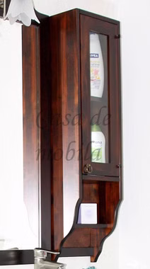 Hängeschrank Hängevitrine Aqua Dunkelbraun nussbaum kolonialstil