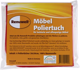Renuwell Möbel-Poliertuch 4 Stück farblich sortiert Renuwell Möbel-Poliertuch 4 Stück farblich sortiert