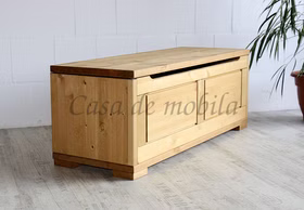 Massivholz Wäschetruhe 120x45x43cm GULDBORG Kiefer massiv gelaugt geölt casa de mobila Goslar