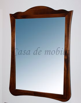Wandspiegel 62x85x3cm DECOR Pappel nussbaumfarben lackiert