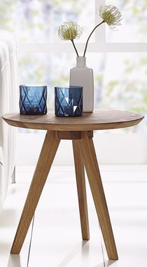 kleiner runder couchtisch olpe massivholz 50x47x50 cm Wildeiche massiv natur geölt Casa de mobila Goslar kleiner runder couchtisch olpe massivholz 50x47x50 cm Wildeiche massiv natur geölt Casa de mobila Goslar