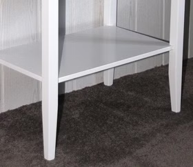 Massivholz Nachtschrank Ablage DECOR weiß casademobila Goslar
