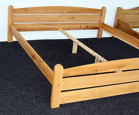 Holzbett Bett 180x200 cm Kernbuche massiv geölt Casademobila Goslar