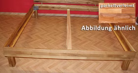 Bett 180x200 geteiltes Kopfteil Kernbuche massiv geölt