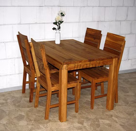Tisch 140x75x90cm DIEZ Wildeiche massiv geölt Esstisch 140x75x90 Wildeiche natur geölt