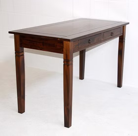 Schreibtisch 130x80x64cm DECOR Pappel nussbaumfarben lackiert Schreibtisch 130x80x64cm DECOR Pappel nussbaumfarben lackiert