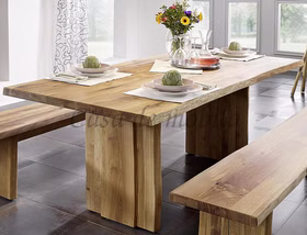 Massivholz Esszimmertisch mit Baumkante 220x75x100 Wildeiche massiv natur geölt casademobila Goslar Massivholz Esszimmertisch mit Baumkante 220x75x100 Wildeiche massiv natur geölt casademobila Goslar