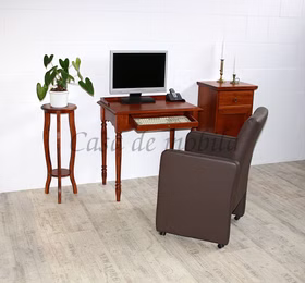 Sekretär 78x82x52cm VARESE Pappel massiv kirschbaumfarben lackiert Sekretär 78x82x52cm VARESE Pappel massiv kirschbaumfarben lackiert