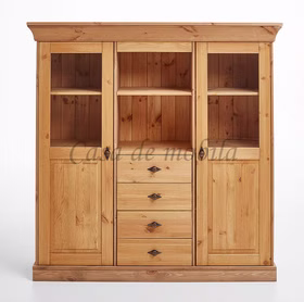 Highboard 143x145x45cm BERGEN Kiefer massiv Highboard landhausstil 143x145x45cm BERGEN Kiefer massiv gelaugt geölt Casa de mobila Goslar