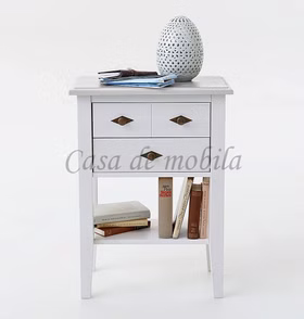 Massivholz Telefonkonsole mit Ablage und 2 Schubladen 58x79x35cm BERGEN Kiefer massiv weiß Casa de mobila Goslar Massivholz Telefonkonsole mit Ablage und 2 Schubladen 58x79x35cm BERGEN Kiefer massiv weiß Casa de mobila Goslar