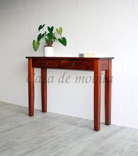 Massivholz Konsolentisch 115x80x35 DECOR Pappel massiv kirschbaumfarben lackiert Casa de mobila Goslar Massivholz Konsolentisch 115x80x35 DECOR Pappel massiv kirschbaumfarben lackiert Casa de mobila Goslar