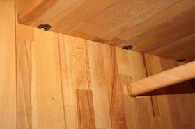 Kleiderschrank 107x205x61cm ZENNA 2türig Kernbuche massiv geölt Kleiderschrank 107x205x61cm ZENNA 2türig Kernbuche massiv geölt