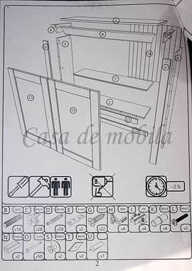 Buffetschrank 108x197x45cm BERGEN Kiefer massiv gelaugt geölt
