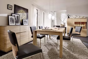 Anrichte 3 türig 181x92x42cm ACERRO Asteiche geölt Sideboard 181x92x42cm ACERRO rustikale Asteiche massiv