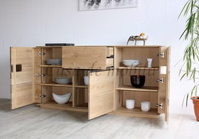 Anrichte 3 türig 181x92x42cm ACERRO Asteiche geölt Massivholz kommode ACERRO 181x92x42cm rustikale Asteiche massiv weiß Bianco geölt casademobila Goslar wimmer wohnkollektionen
