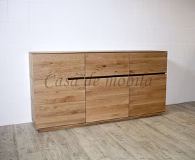 Anrichte 3 türig 181x92x42cm ACERRO Asteiche geölt Acerro Anrichte massivholz rustikale Asteiche bianco geölt casademobila Goslar