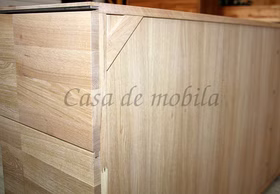 Anrichte 3 türig 181x92x42cm ACERRO Asteiche geölt Sideboard 181x92x42cm ACERRO rustikale Asteiche massiv