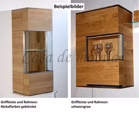 Griffleiste und Rahmen nickelfarbend gebürstet oder schwarzgrau Wimmer Acerro Casa de Mobila Goslar